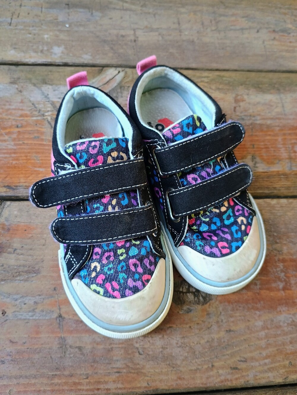 See Kai Run Girls Sz 9.5 Toddler Child Sneakers Hook And Loop Closure